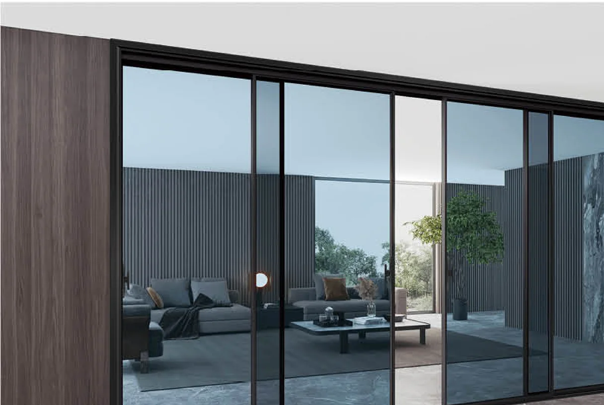 3516 aluminium door detail view