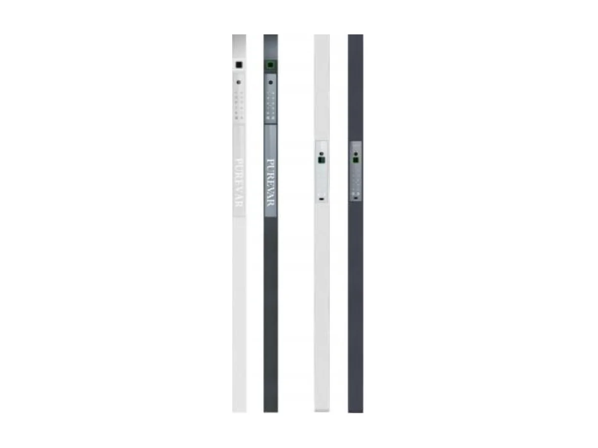 Product view of a set of straight aluminium pipe handles in light and dark finishes