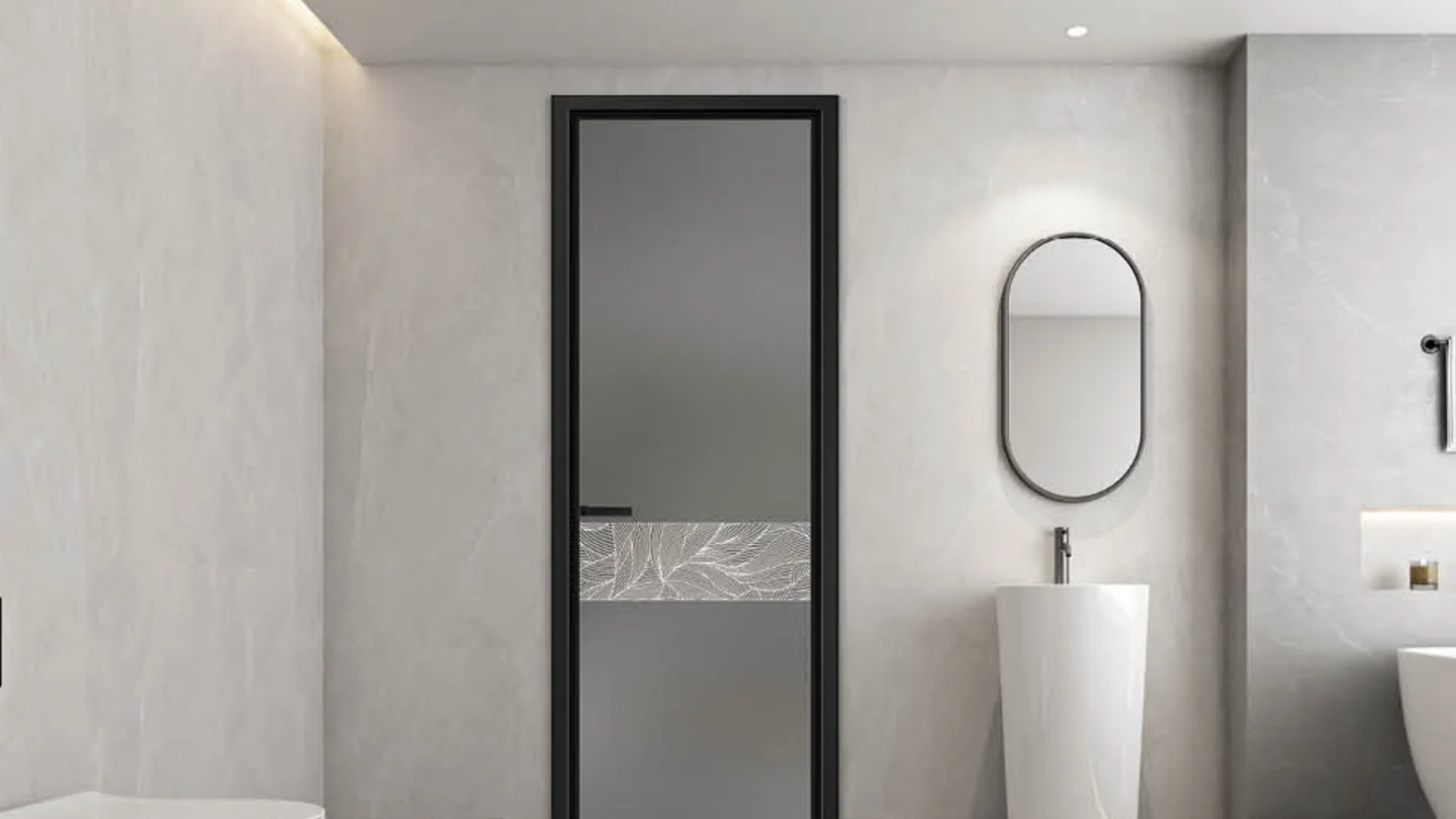 Interior Doors range scene one, catalogue design rendering
