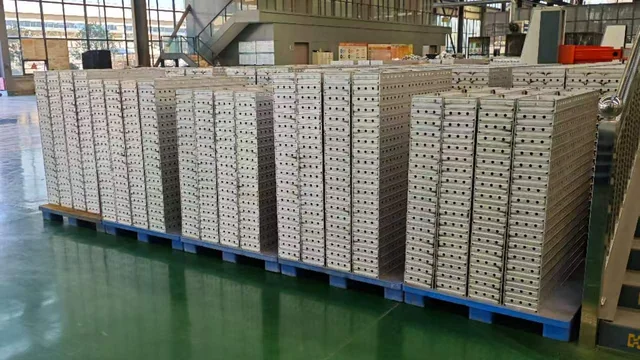 Adam Alux production hall with finished profiles