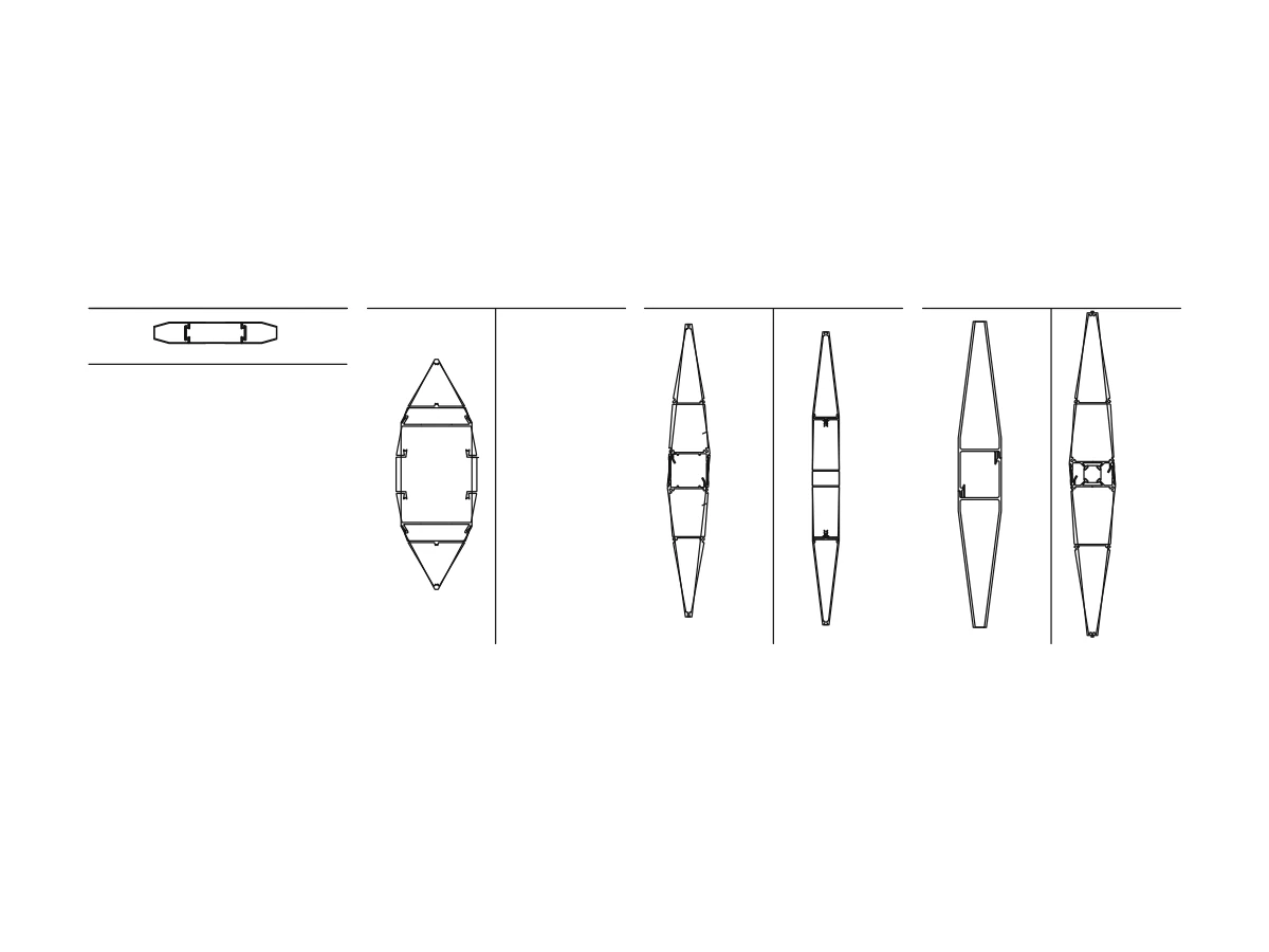 Row of spar-shaped louver blade sections across the catalogue detail strip