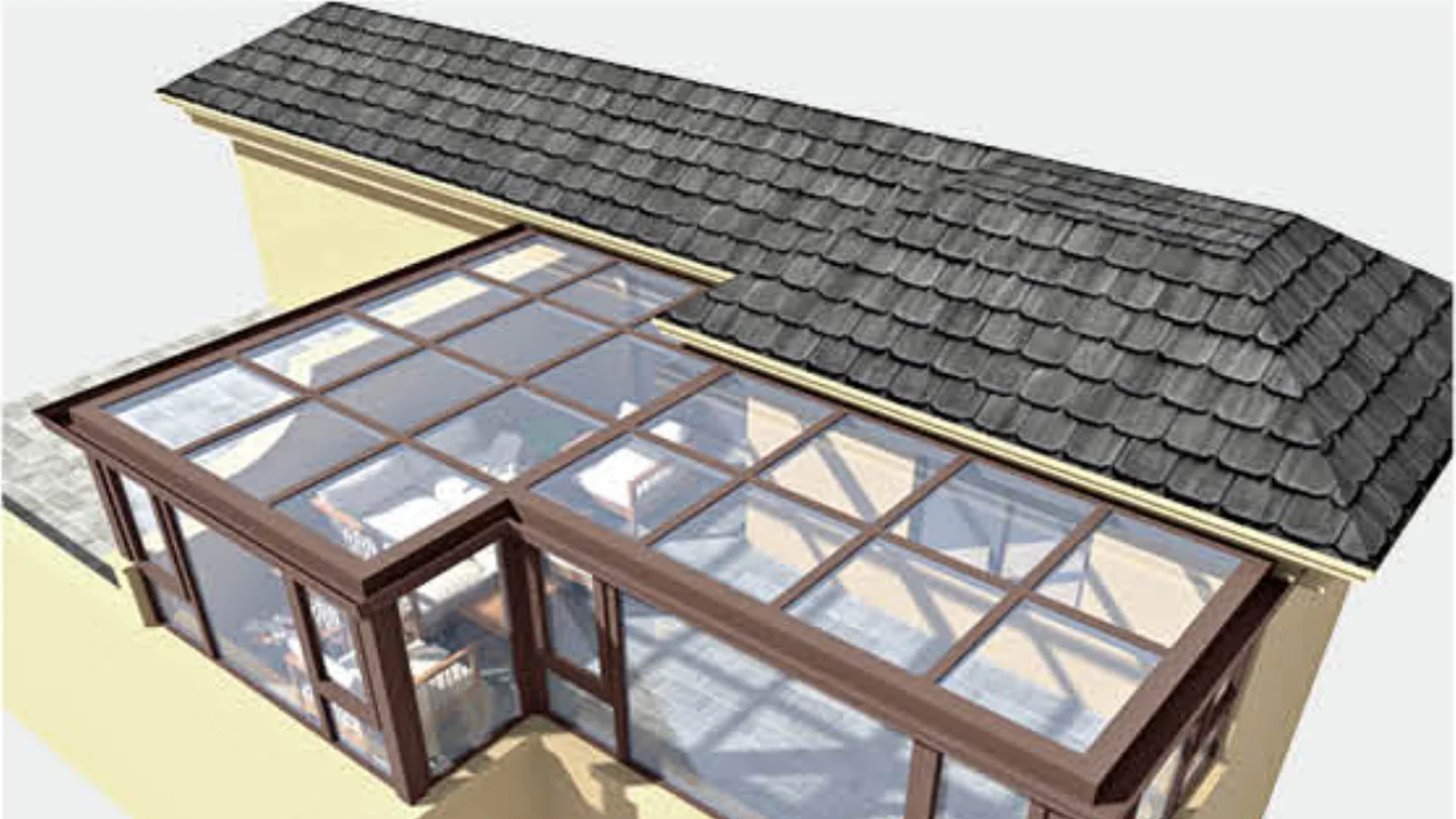 Sunrooms range, catalogue design rendering